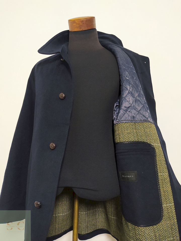 Abrigo Loden Olloqui Azul Oscuro – Lana Blend Premium – Talla XL 6