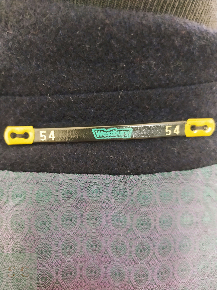 Abrigo Largo Westbury Azul Oscuro – Lana Blend Premium – Talla XXL 8