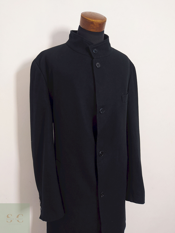 Abrigo Daniel Hechter Negro Clásico – Lana Blend – Talla XXL 3