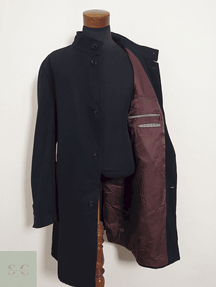 Abrigo Daniel Hechter Negro Clásico – Lana Blend – Talla XXL