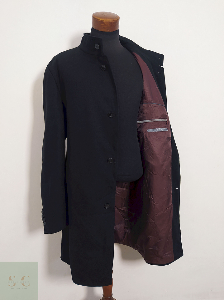 Abrigo Daniel Hechter Negro Clásico – Lana Blend – Talla XXL 9