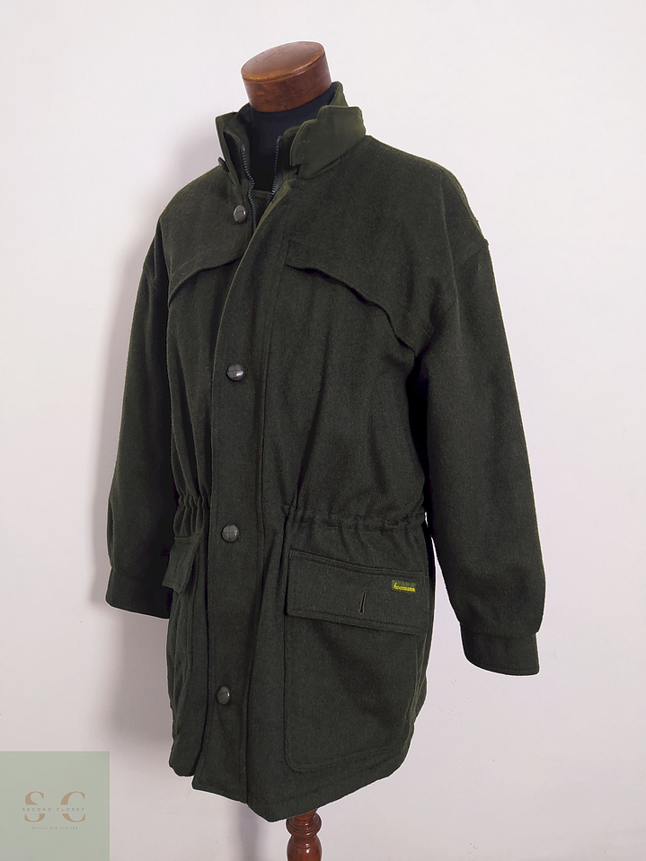 Abrigo Hoesmann Country Wear Verde 80% lana Talla XXL-XXXL 4