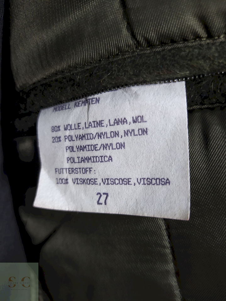 Abrigo Hoesmann Country Wear Verde 80% lana Talla XXL-XXXL 10