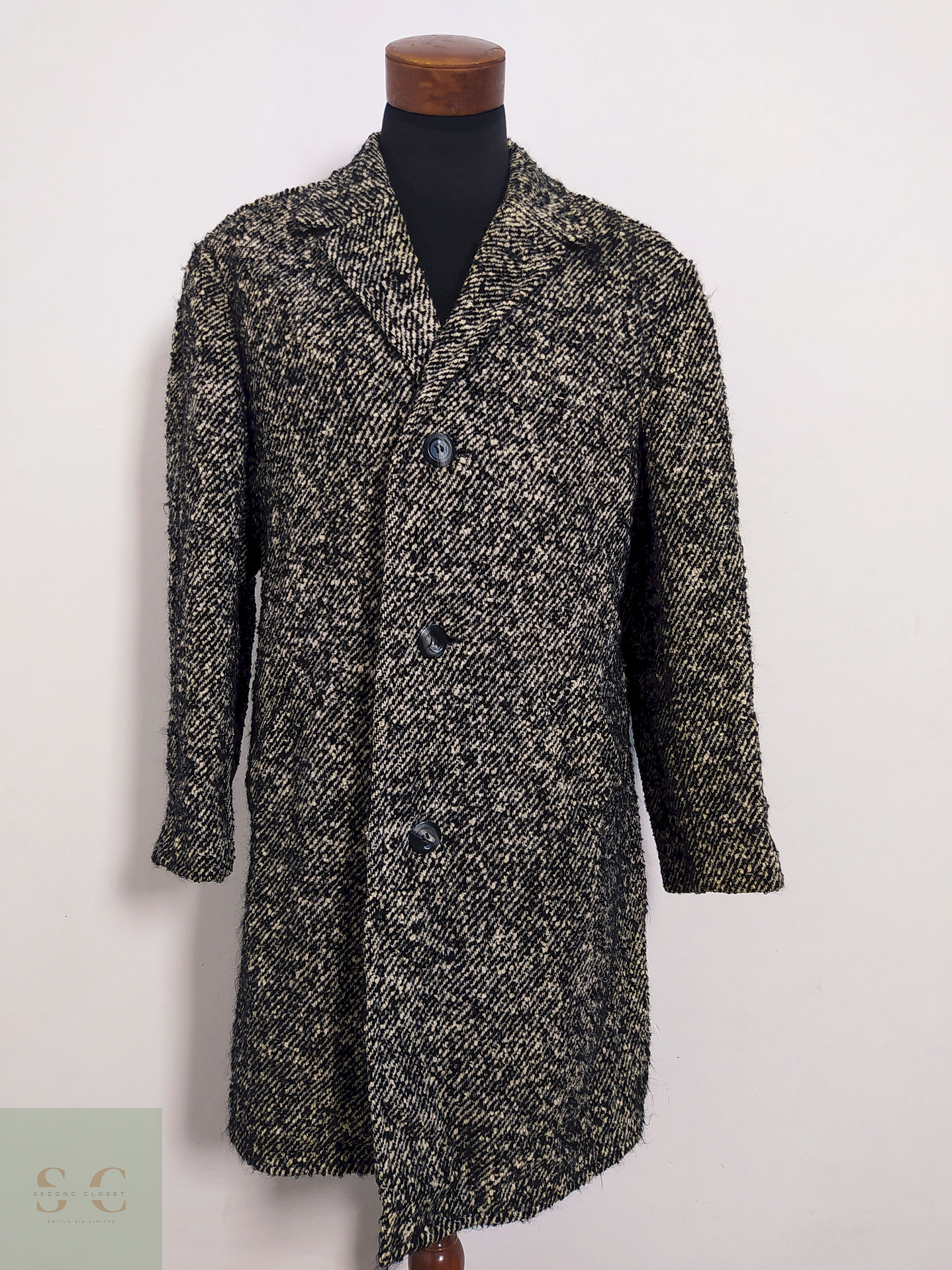 Abrigo Vintage 100% lana virgen Talla L 1