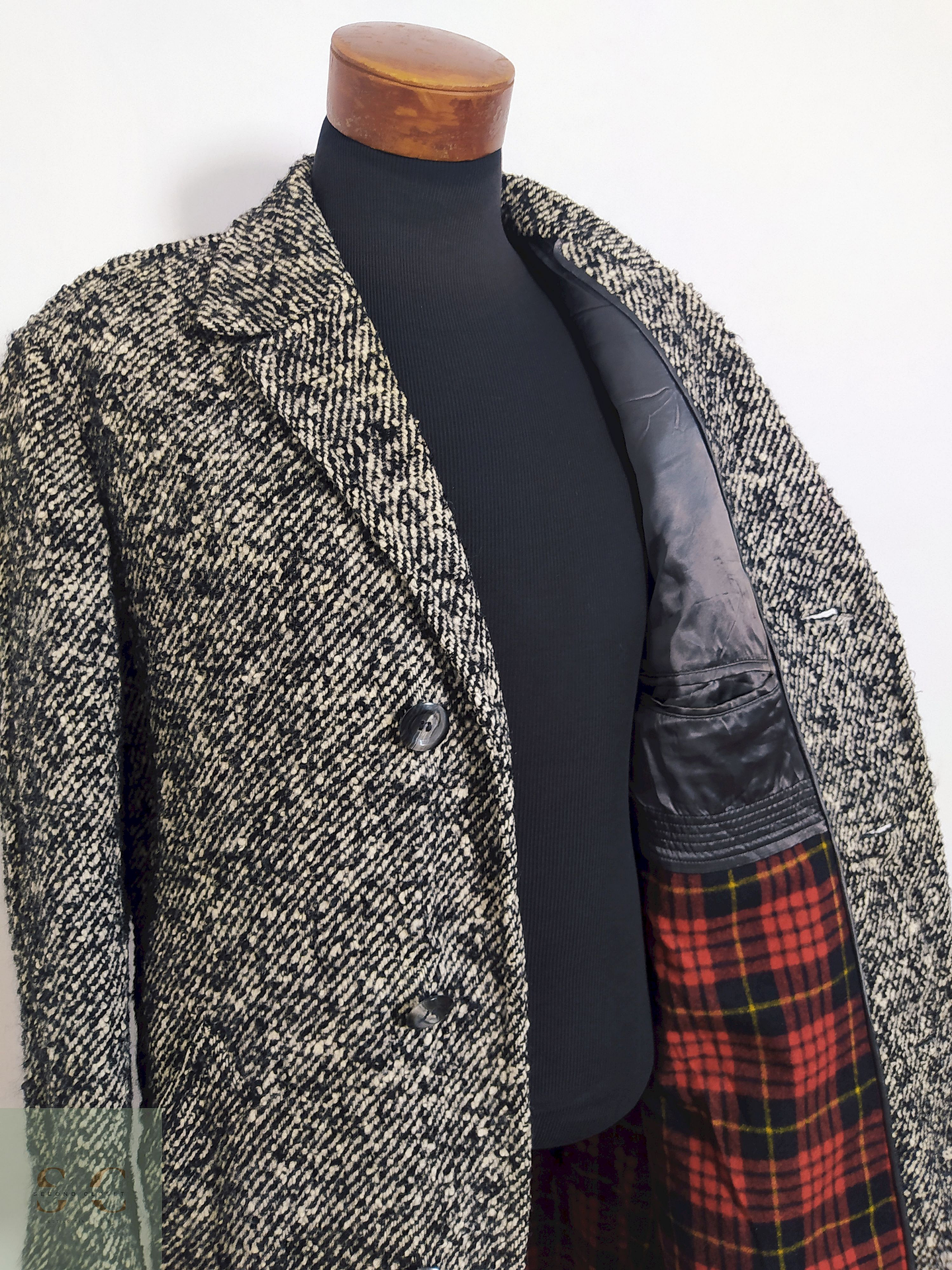 Abrigo Vintage 100% lana virgen Talla L 4