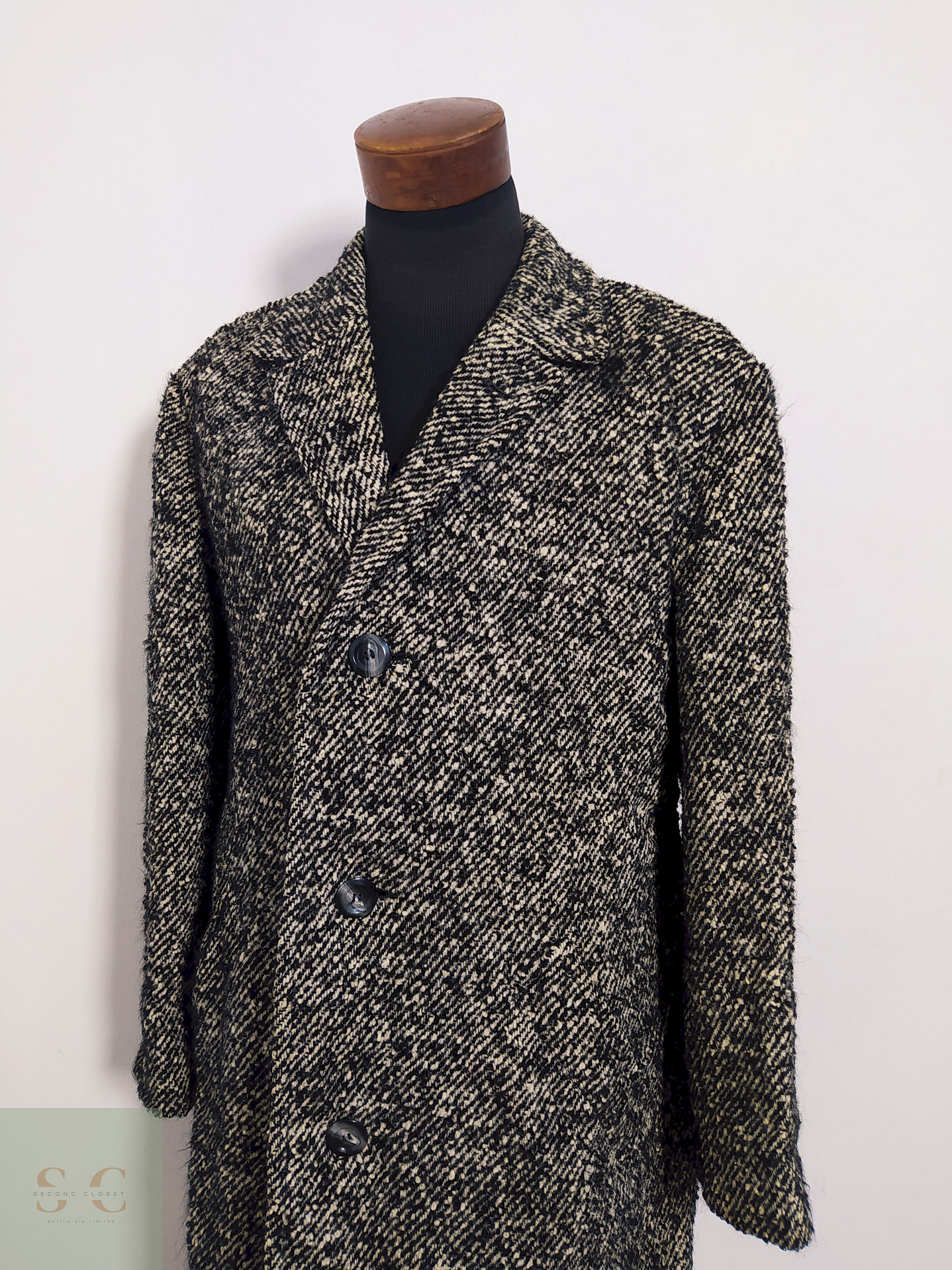 Abrigo Vintage 100% lana virgen Talla L 5