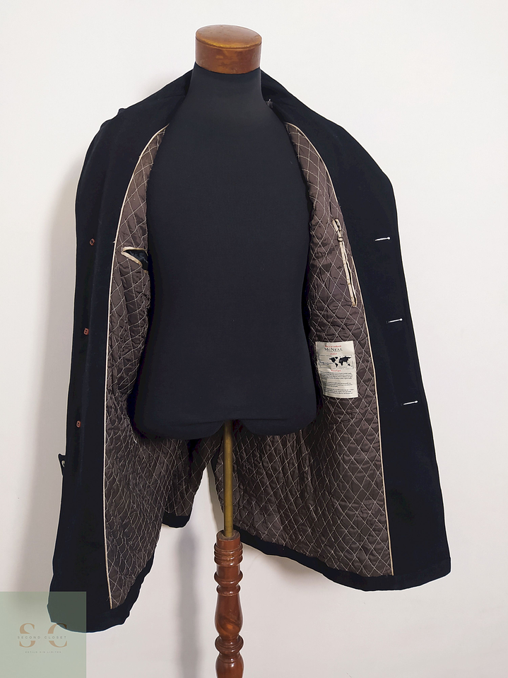 Abrigo Mc Neal Negro 70% lana y poliamida Talla M 6