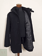 Abrigo Andrews James Negro 70% lana Talla XL - Miniatura 5