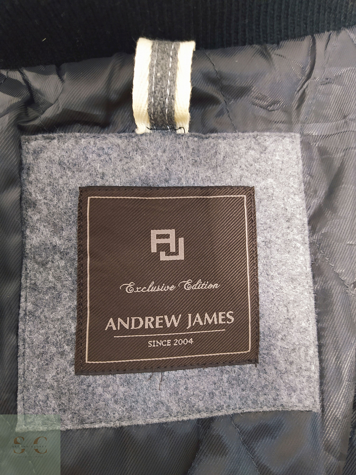 Abrigo Andrews James Negro 70% lana Talla XL 9