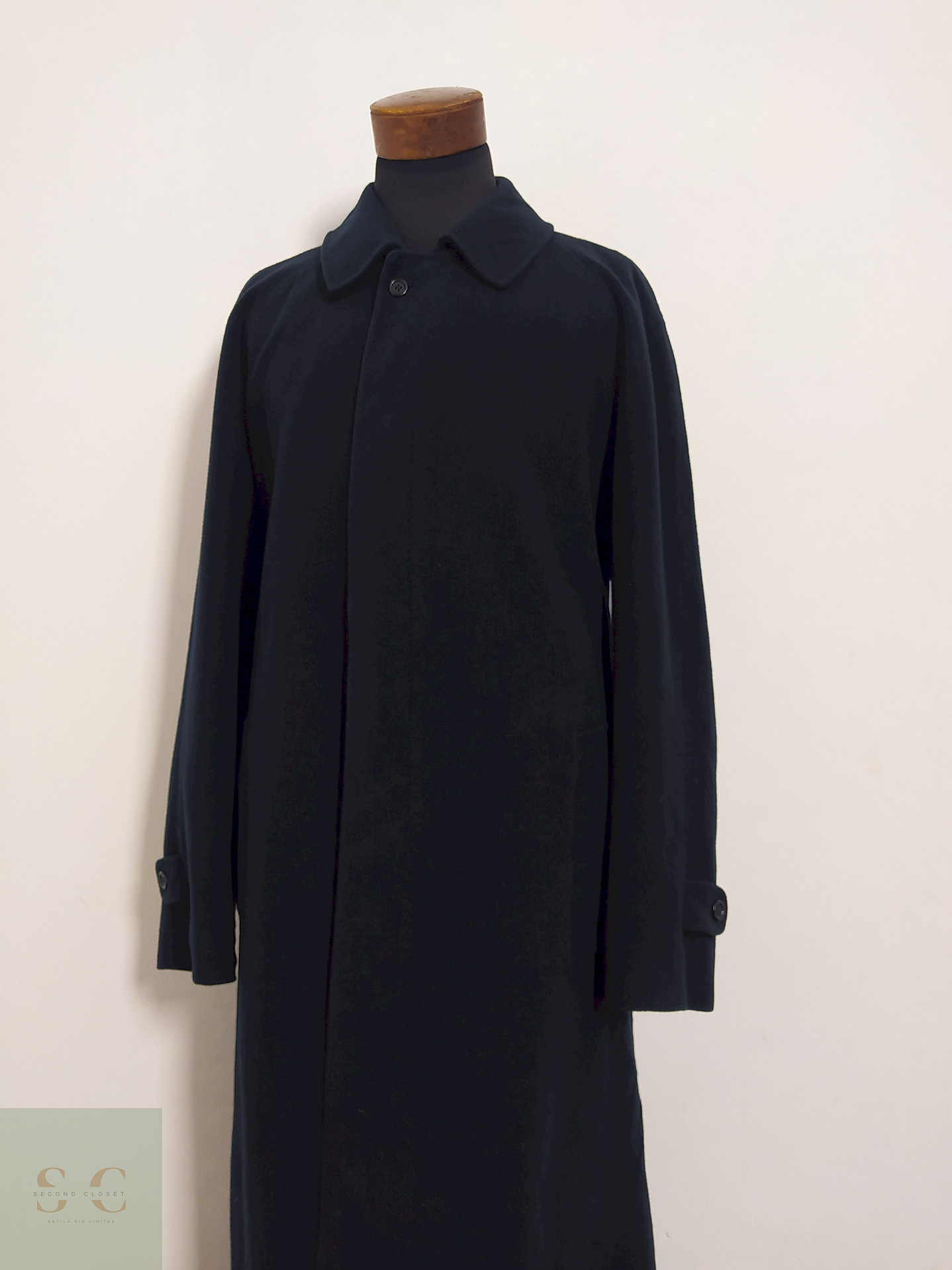 Abrigo Blicker Reese Azul Lana virgen y cashmere Talla XL 7