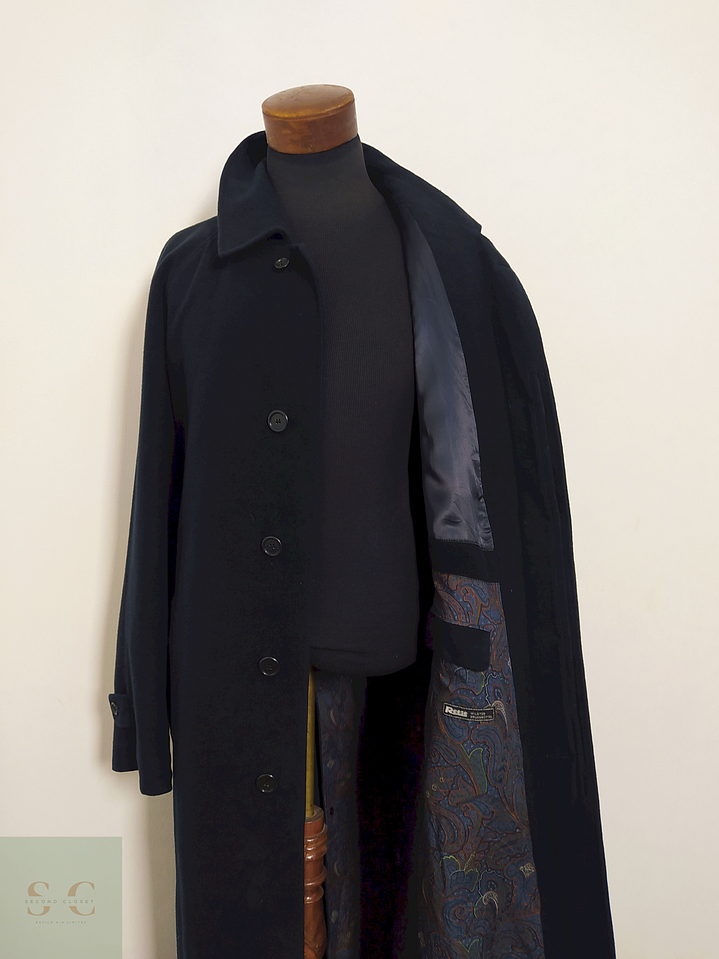 Abrigo Blicker Reese Azul Lana virgen y cashmere Talla XL 8