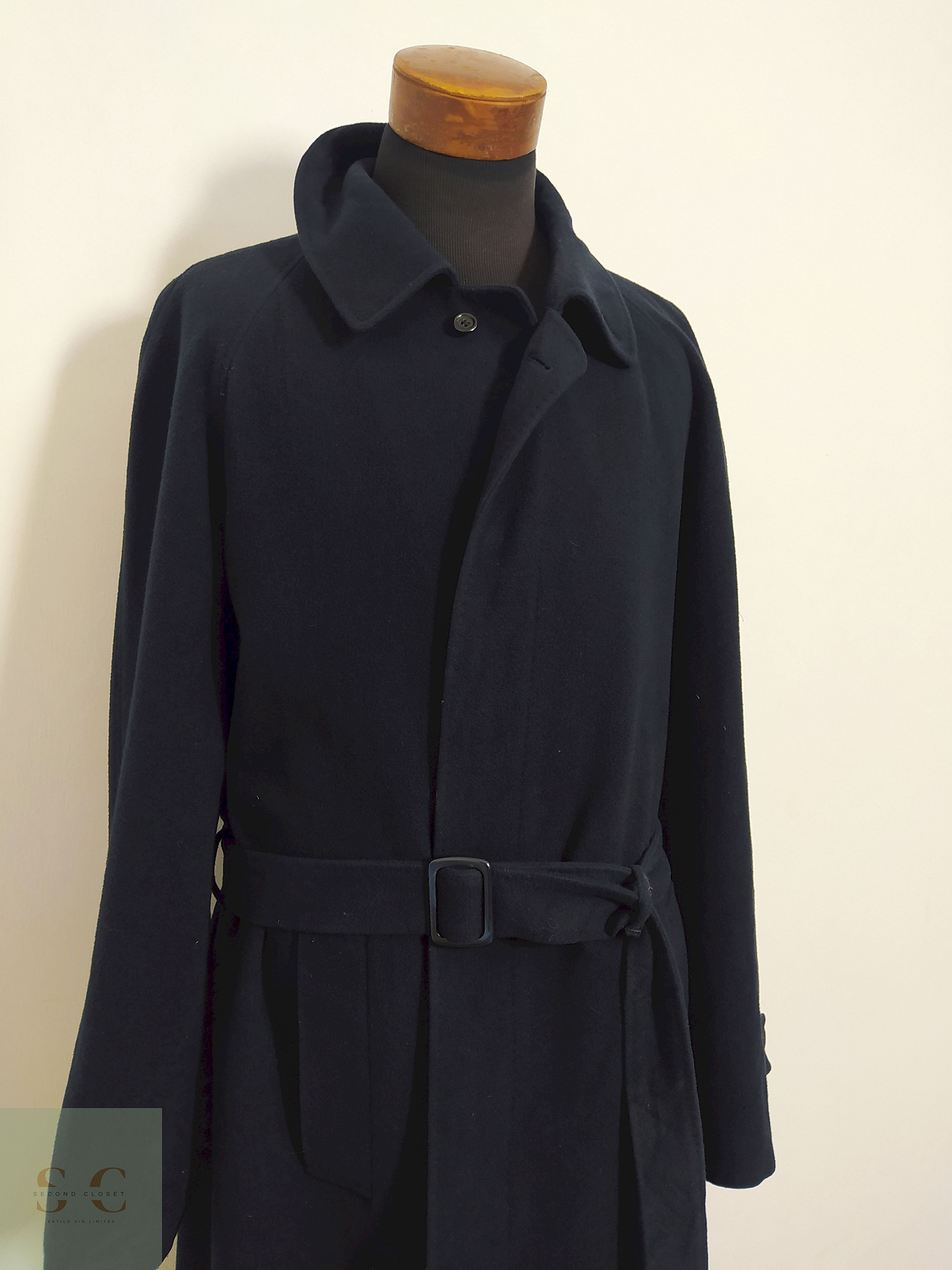 Abrigo Blicker Reese Azul Lana virgen y cashmere Talla XL 10