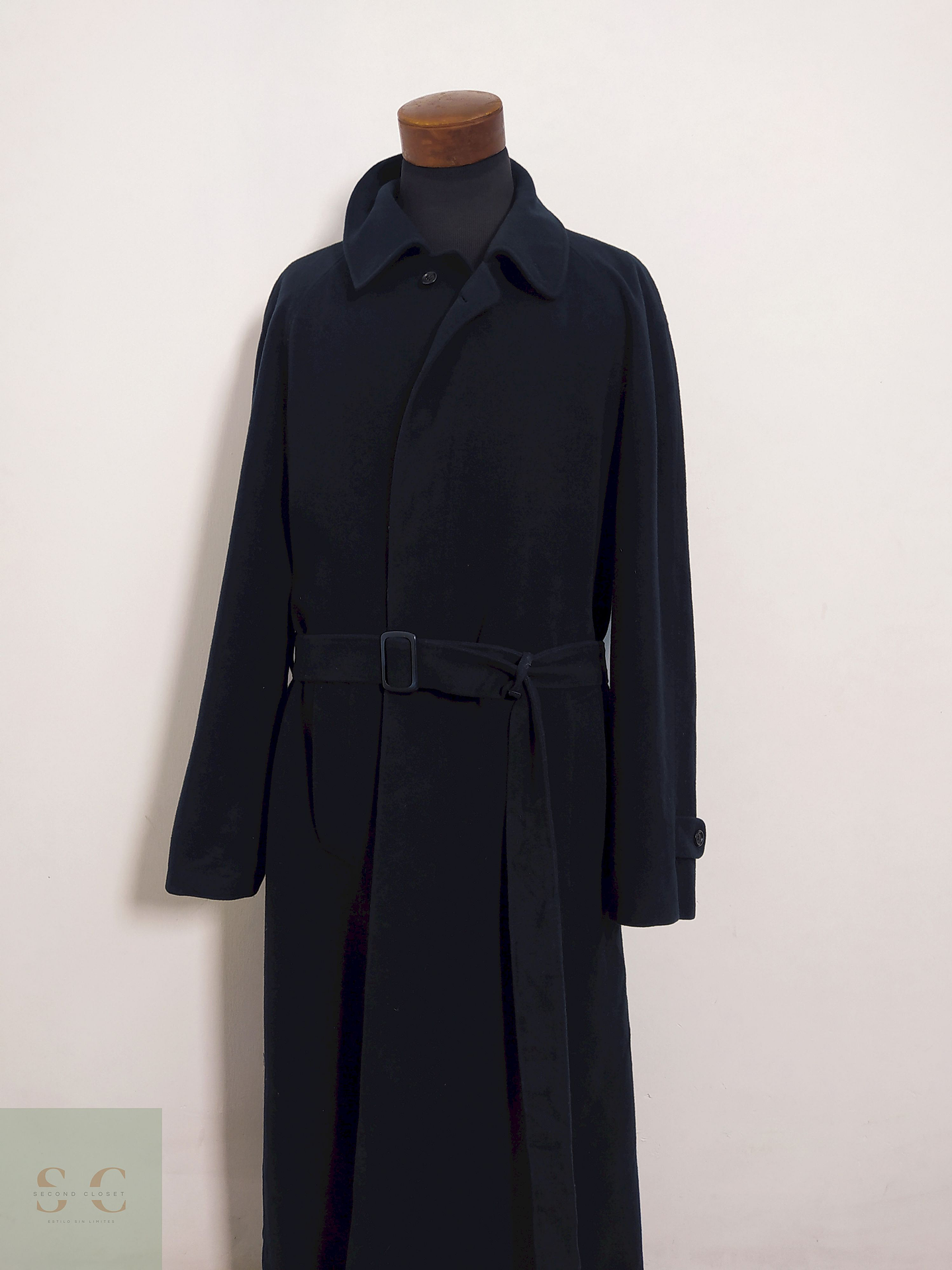 Abrigo Blicker Reese Azul Lana virgen y cashmere Talla XL 11