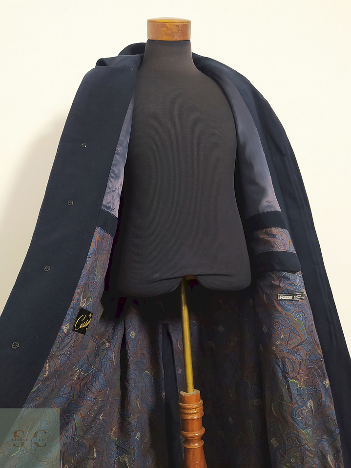 Abrigo Blicker Reese Azul Lana virgen y cashmere Talla XL 12