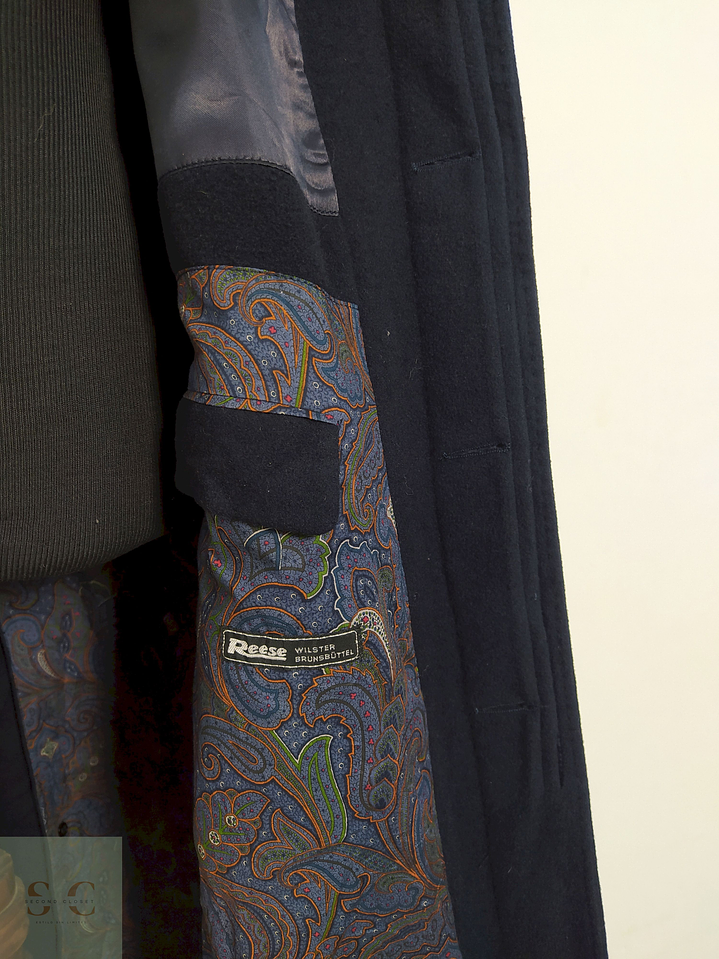 Abrigo Blicker Reese Azul Lana virgen y cashmere Talla XL 15