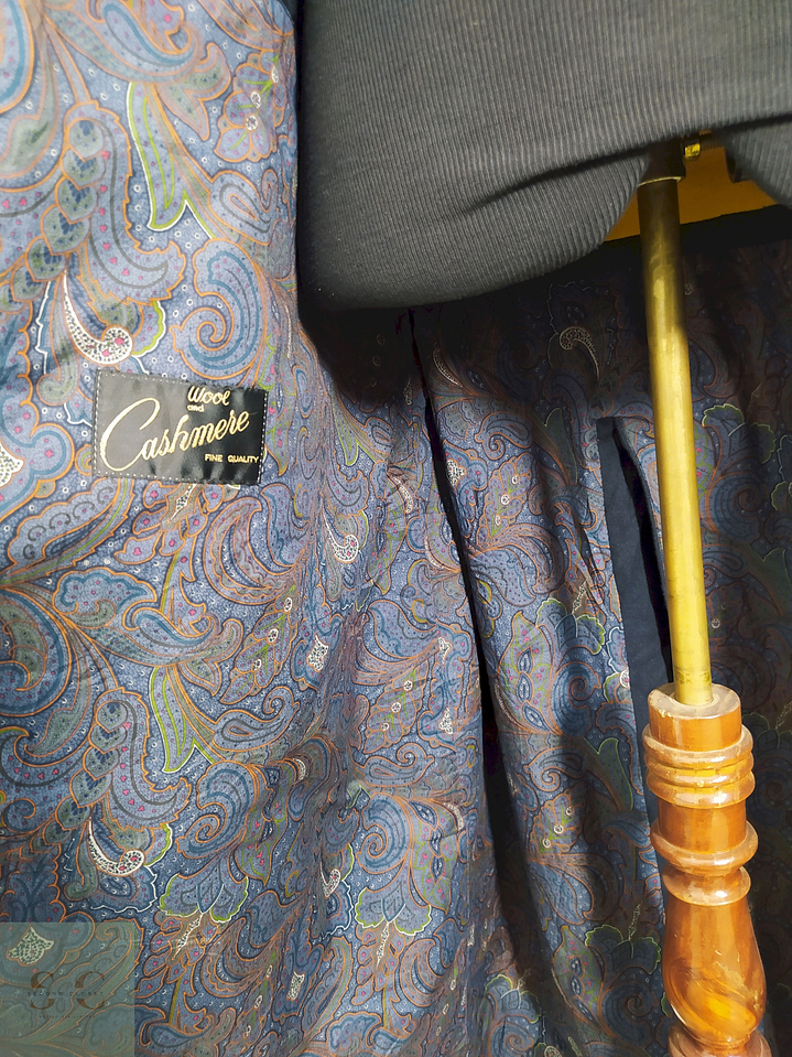 Abrigo Blicker Reese Azul Lana virgen y cashmere Talla XL 16