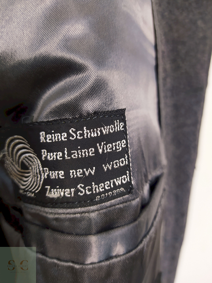 Abrigo Modell Keil München Plomo 100% lana virgen Talla M 7