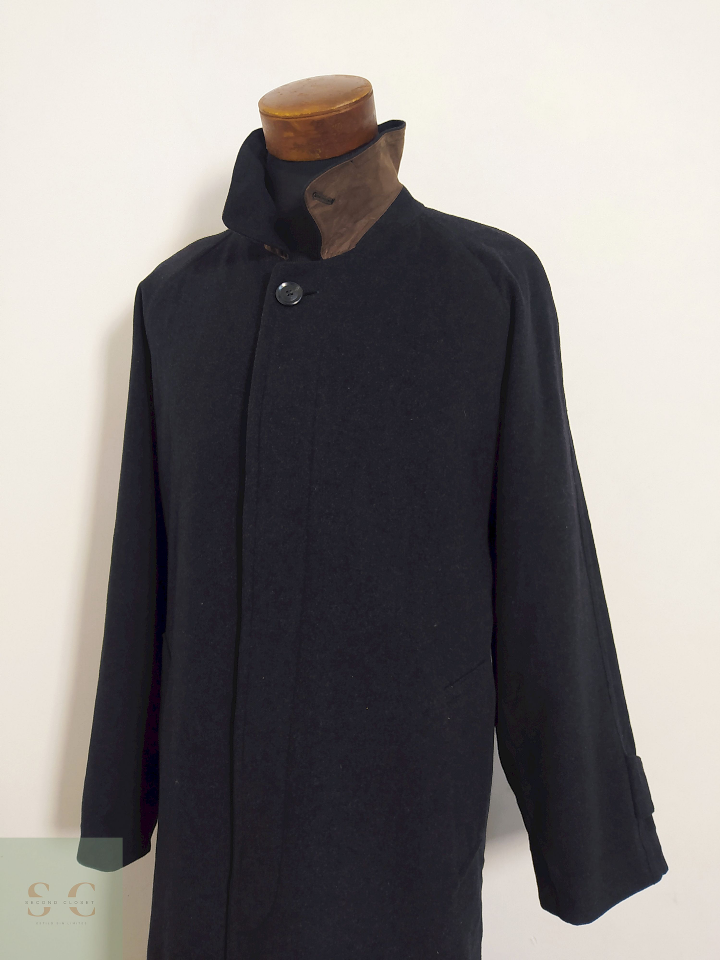 Abrigo Daré Bridge Negro grafito 75% lana virgen 5% cashmere 20% poliamida Talla XXL 2