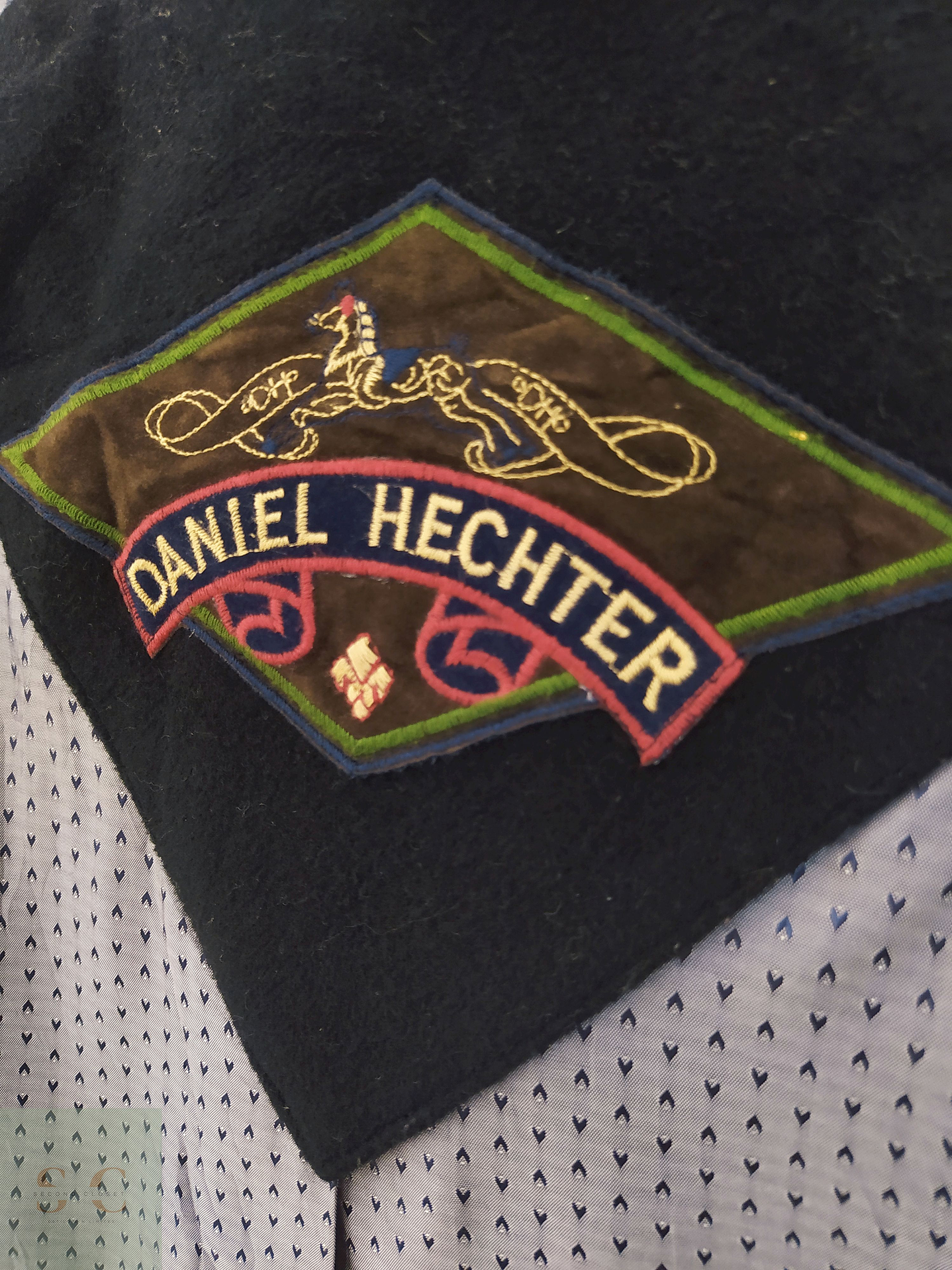 Abrigo Daniel Hechter Negro Lana virgen y cashmere Talla L 7