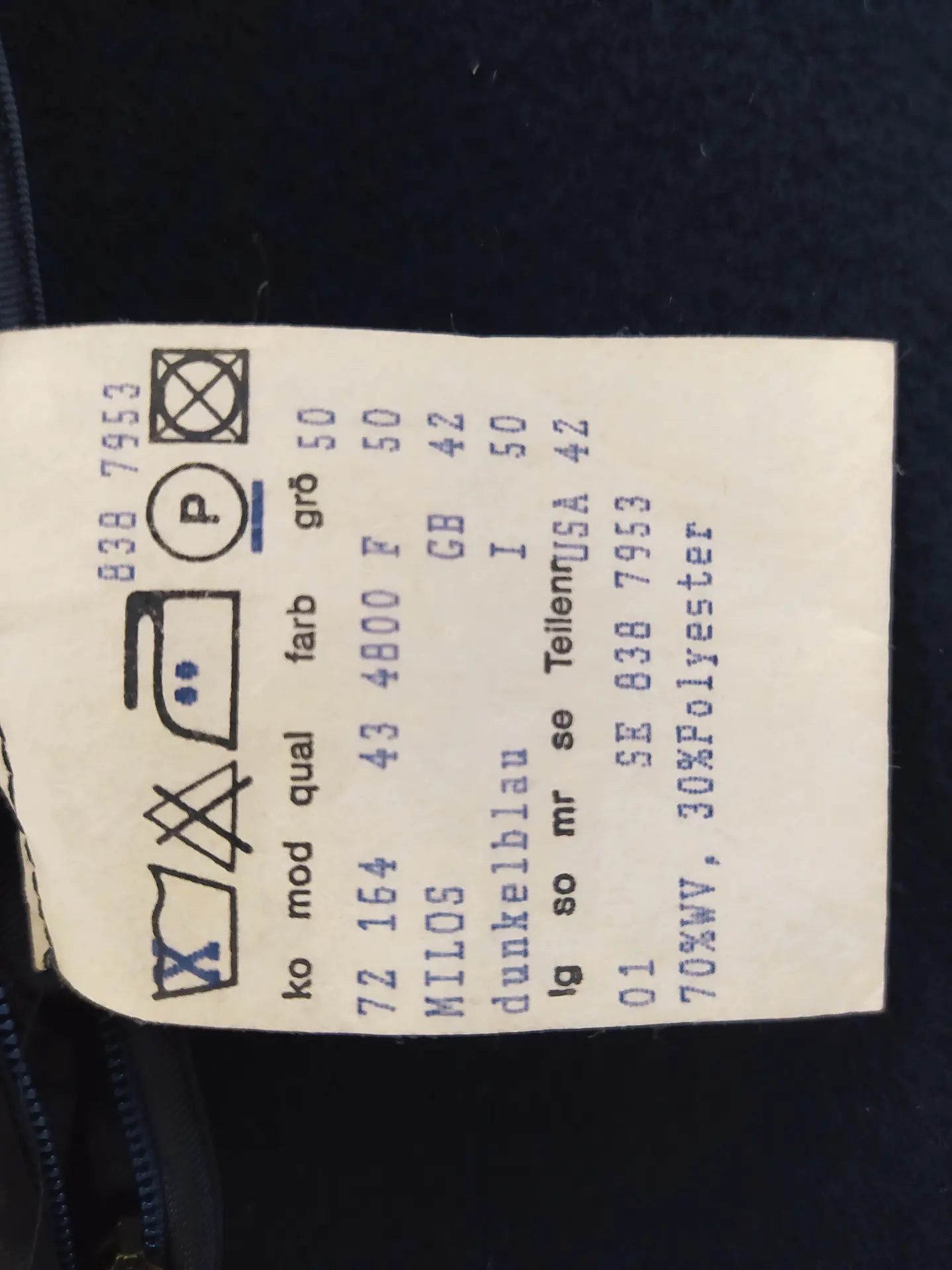 Abrigo Largo Schneiders Salzburg Azul Marino – Lana Premium – Talla XXL 6