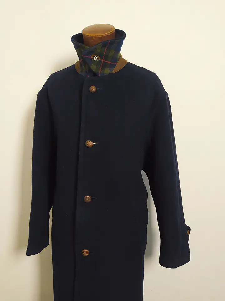 Abrigo Largo Schneiders Salzburg Azul Marino – Lana Premium – Talla XXL 2