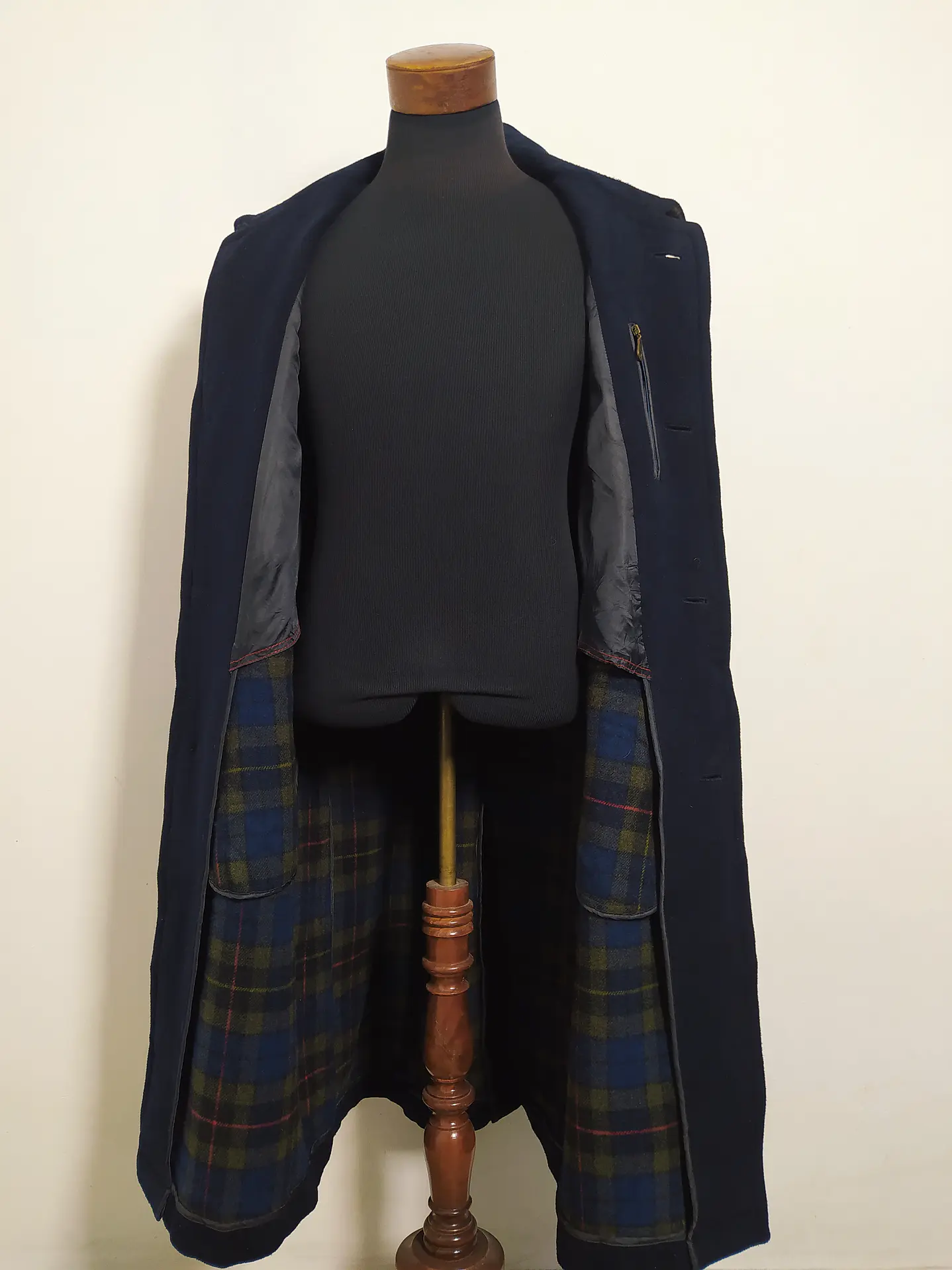 Abrigo Largo Schneiders Salzburg Azul Marino – Lana Premium – Talla XXL 4