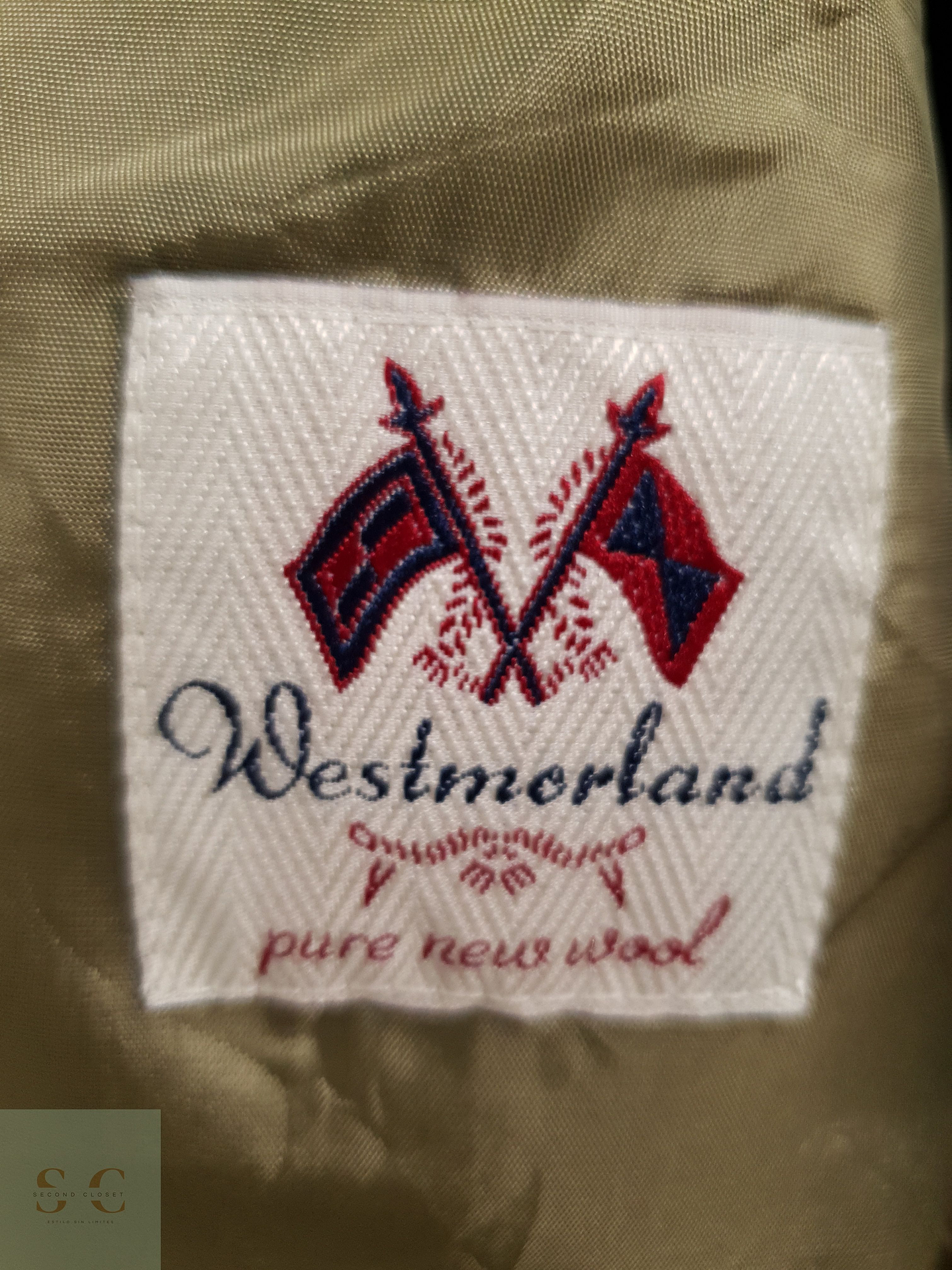 Veston Benvenuto 100% lana Talla L 6