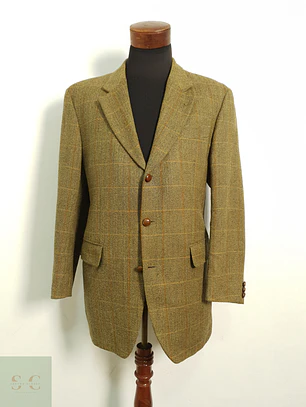 Blazer Toyner espiga camel 100% lana virgen TALLA LXL