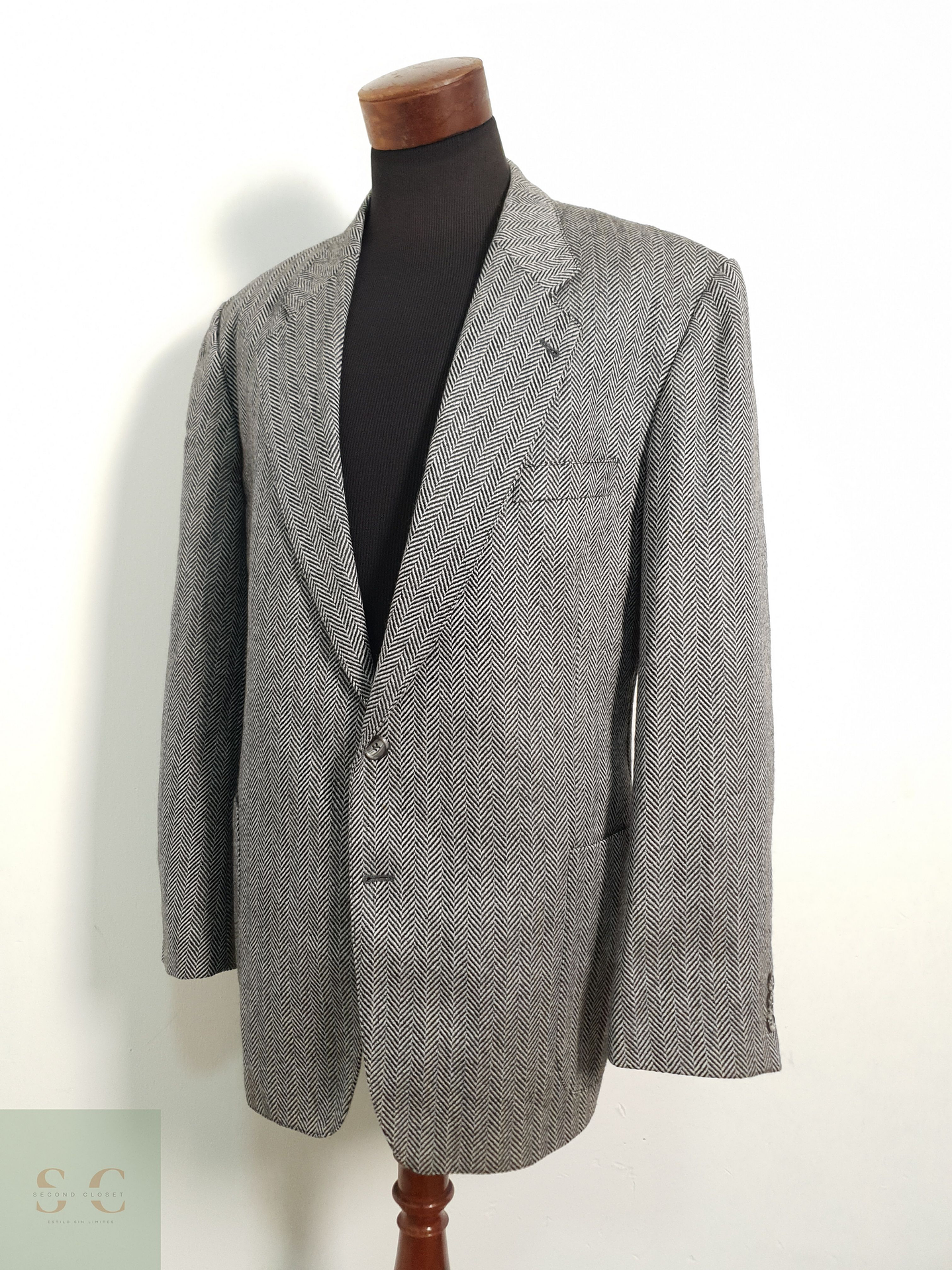 Veston Westbury 100% lana espiga Talla XL 1