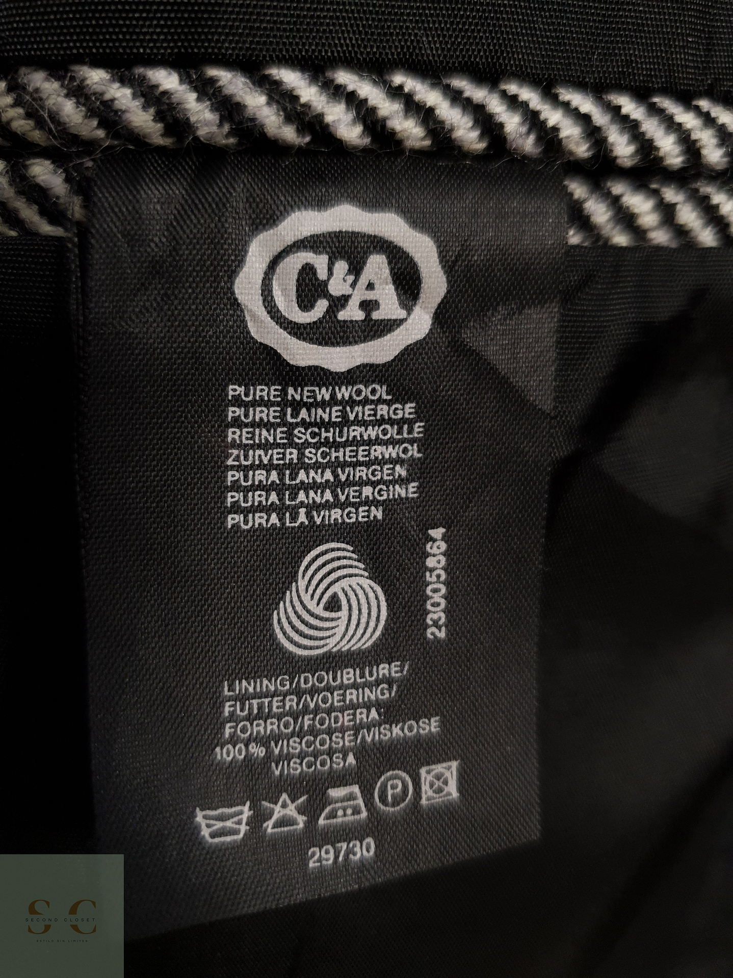 Veston Westbury 100% lana espiga Talla XL 7