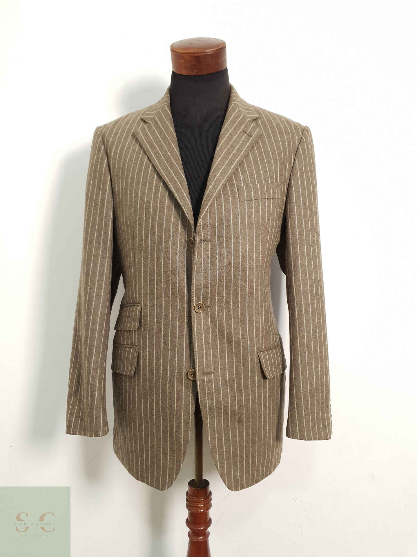 Veston Linus (Eton Italian cloth) 100% lana virgen Talla M 3