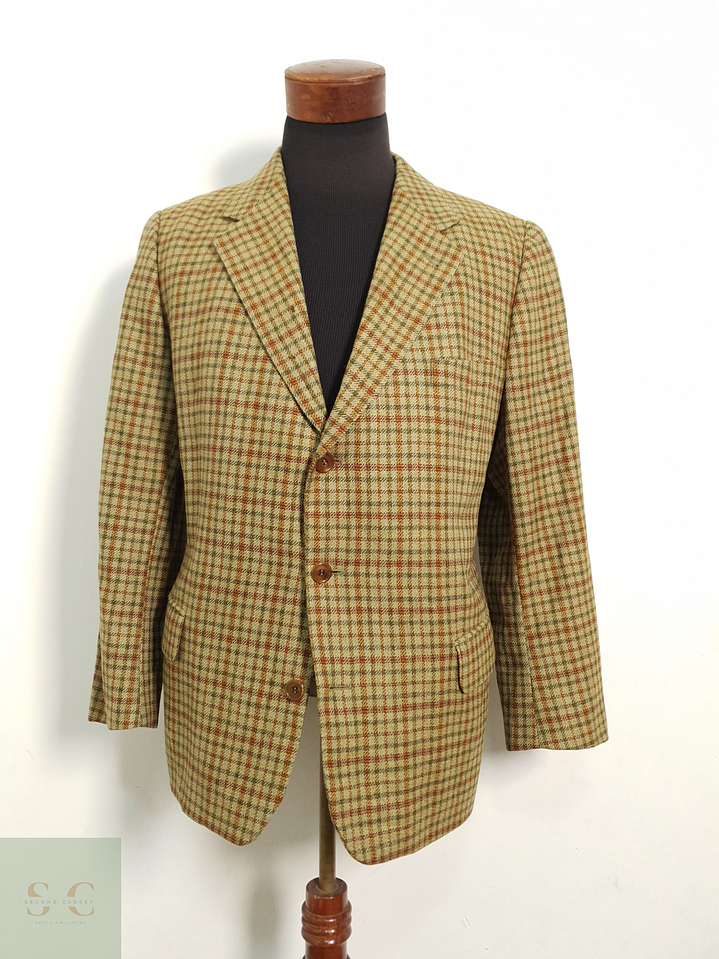 Veston Braun Hamburg (Cloth by Zegna) Wool & Cashmere Talla M 2