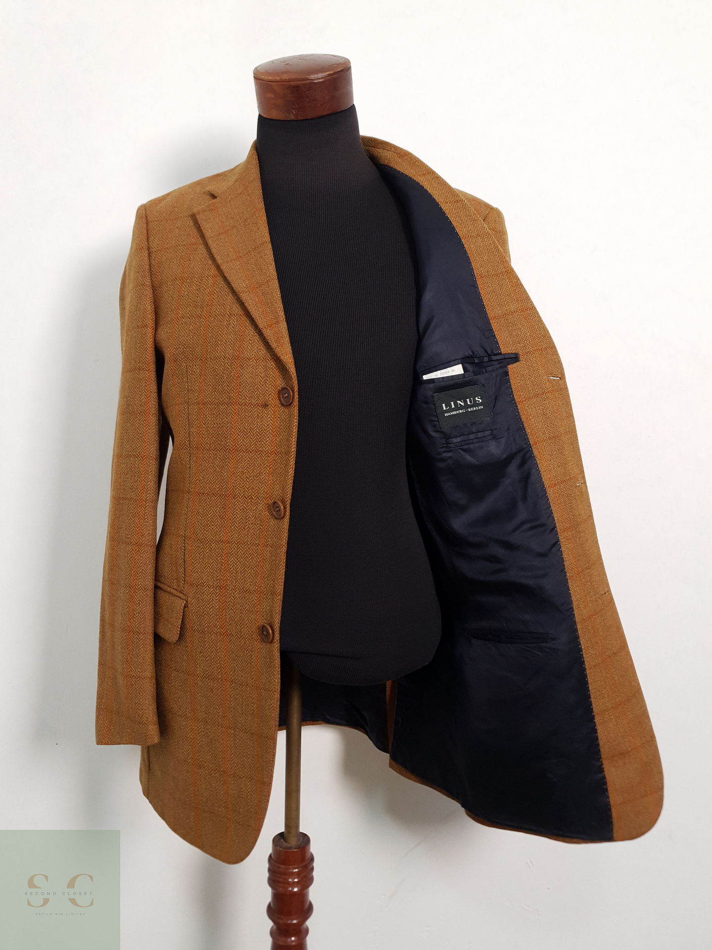 Veston Linus 100% lana virgen Talla M 4