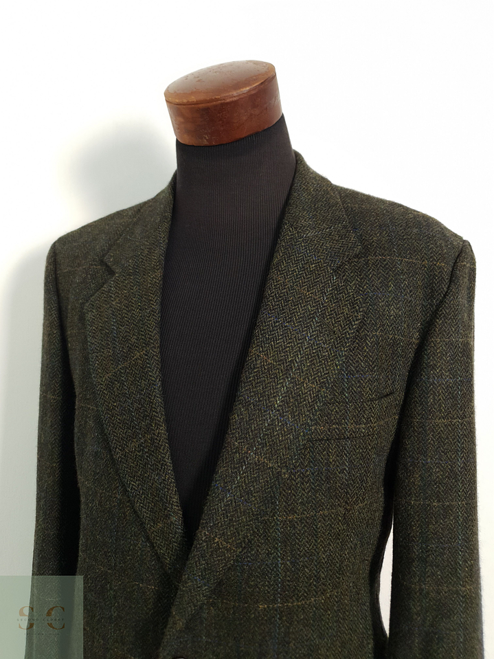 Veston Roy Robson 100% lana virgen espiga verde Talla L 6