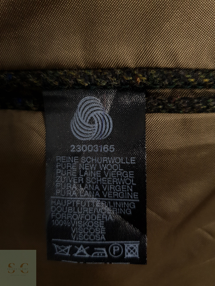 Veston Roy Robson 100% lana virgen espiga verde Talla L 7