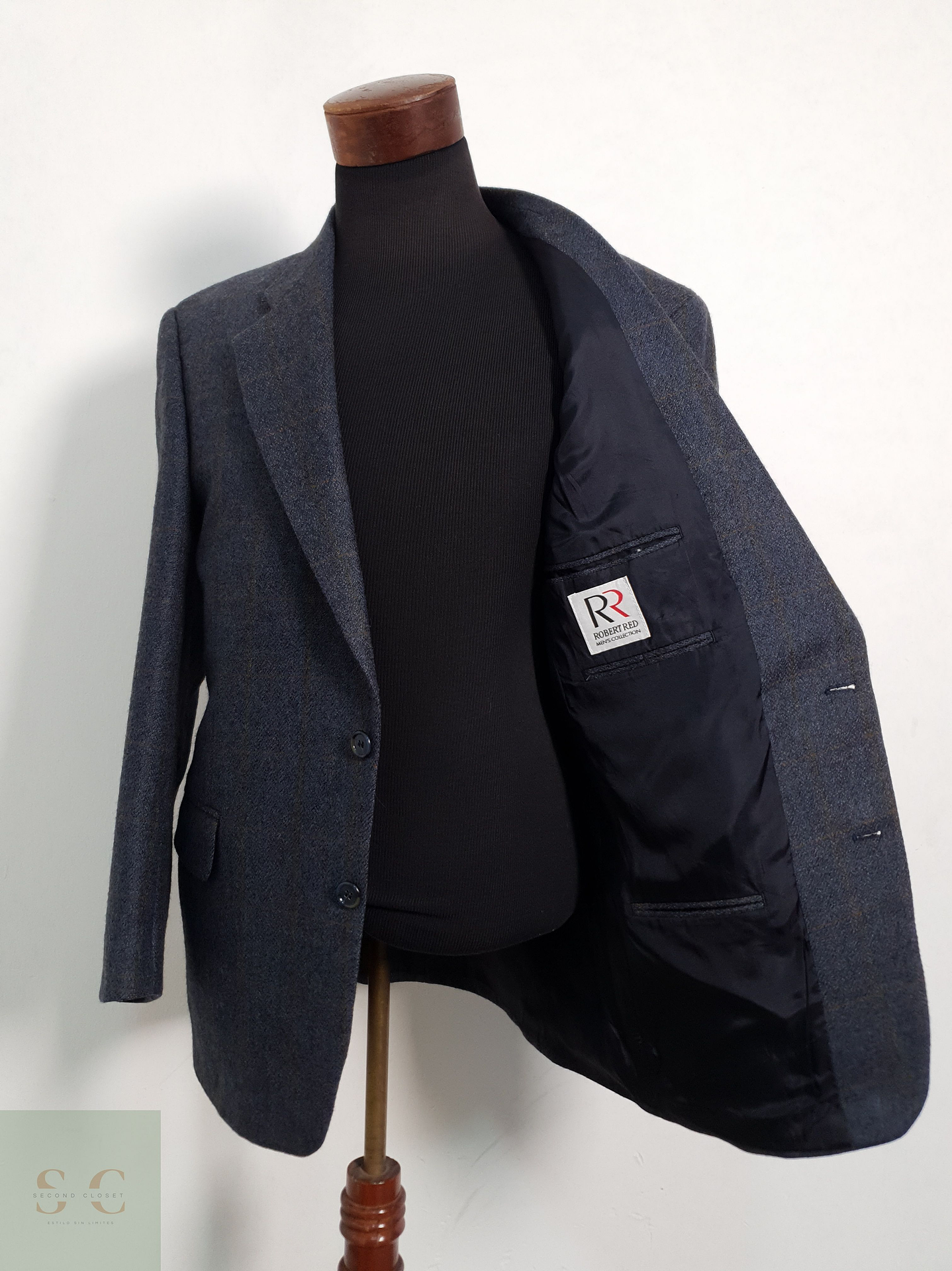 Veston Robert Red 100% lana virgen Talla L 2