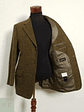 Veston Gilbert 100% lana virgen tweed verde Talla LXL - Miniatura 3