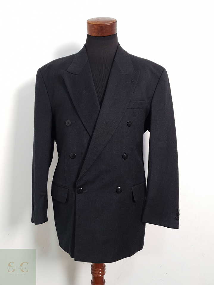 Veston — 100% lana virgen cruzado Talla XL 2