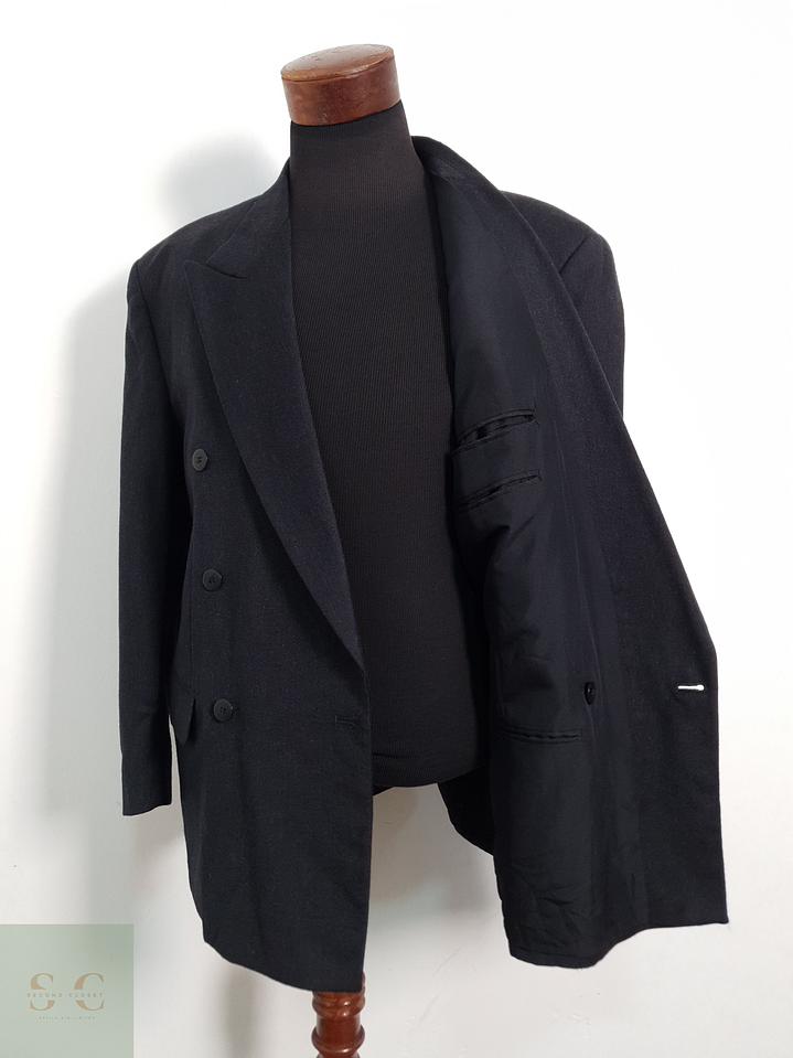 Veston — 100% lana virgen cruzado Talla XL 3