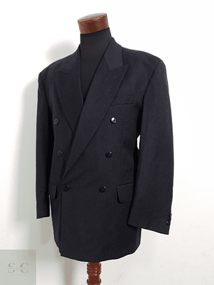 Veston — 100% lana virgen cruzado Talla XL