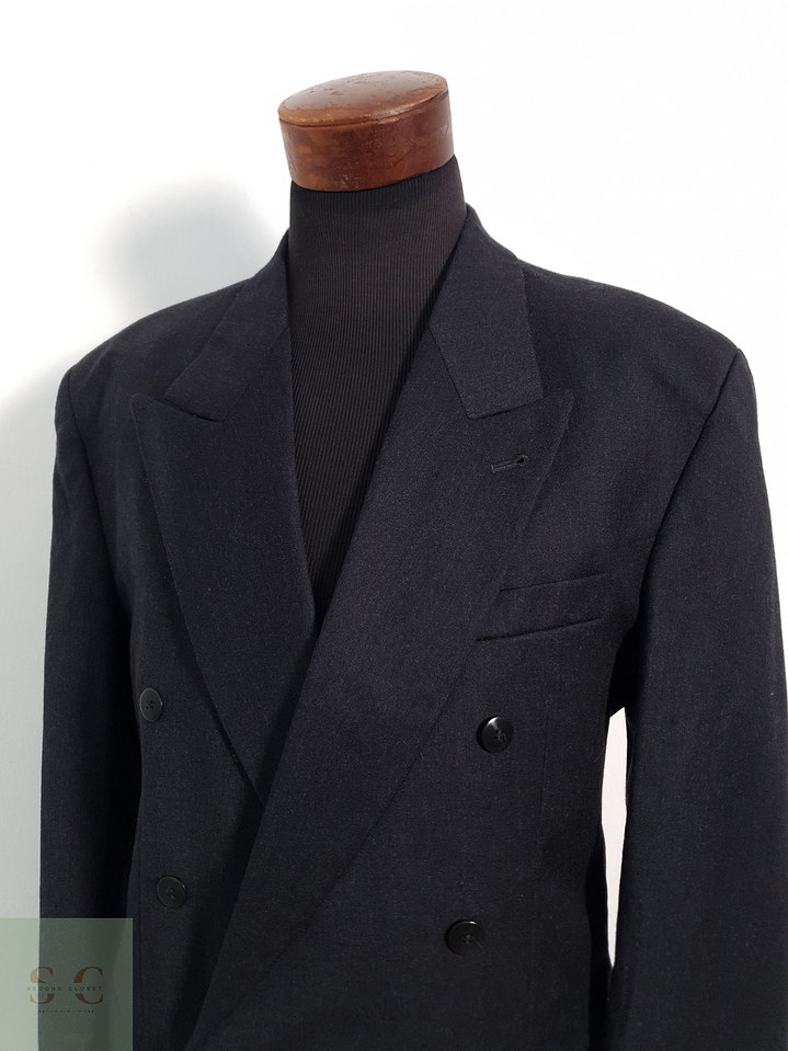 Veston — 100% lana virgen cruzado Talla XL 5