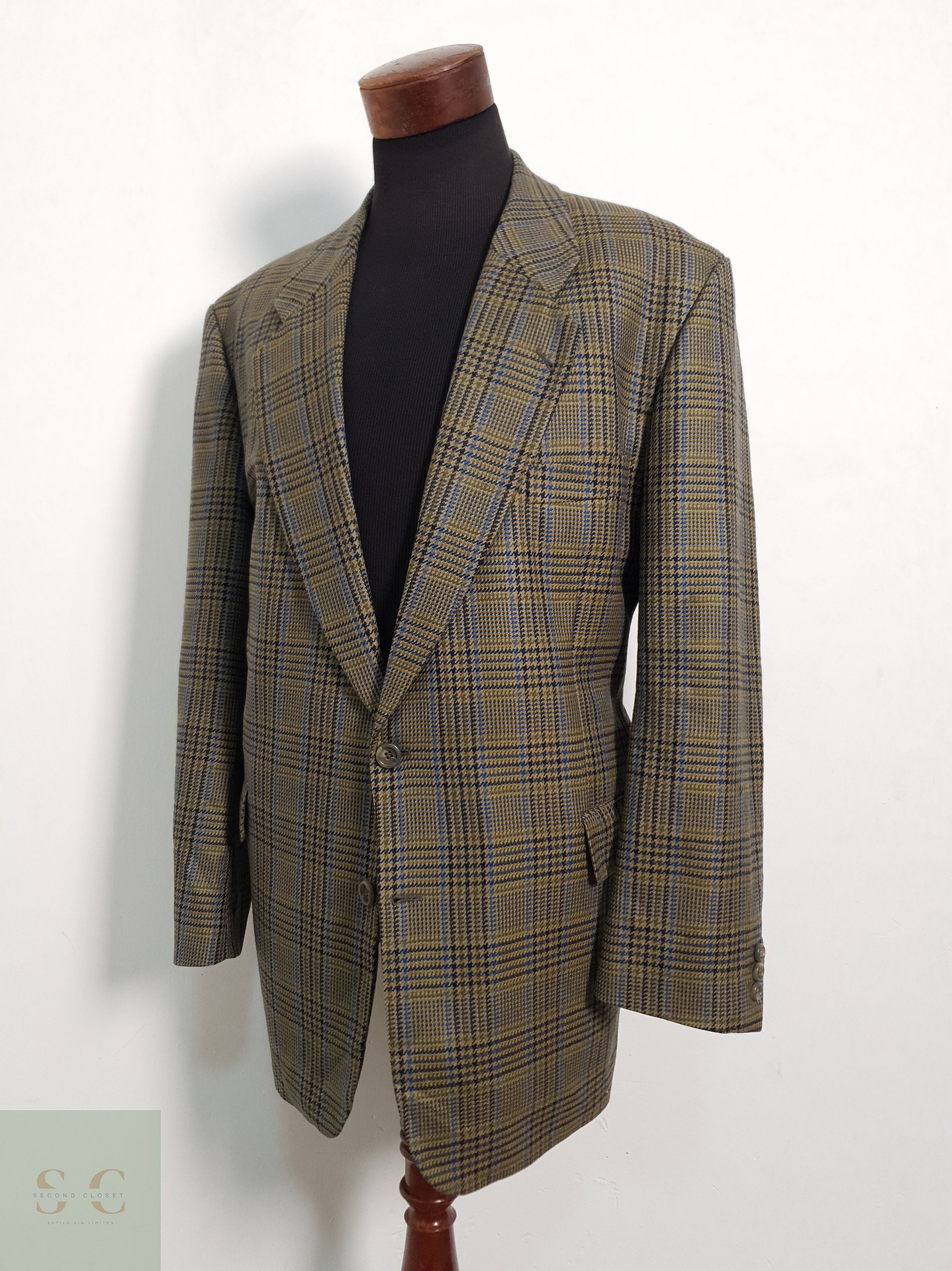 Veston Roy Robson 100% lana virgen pata de gallo Talla XXL 1