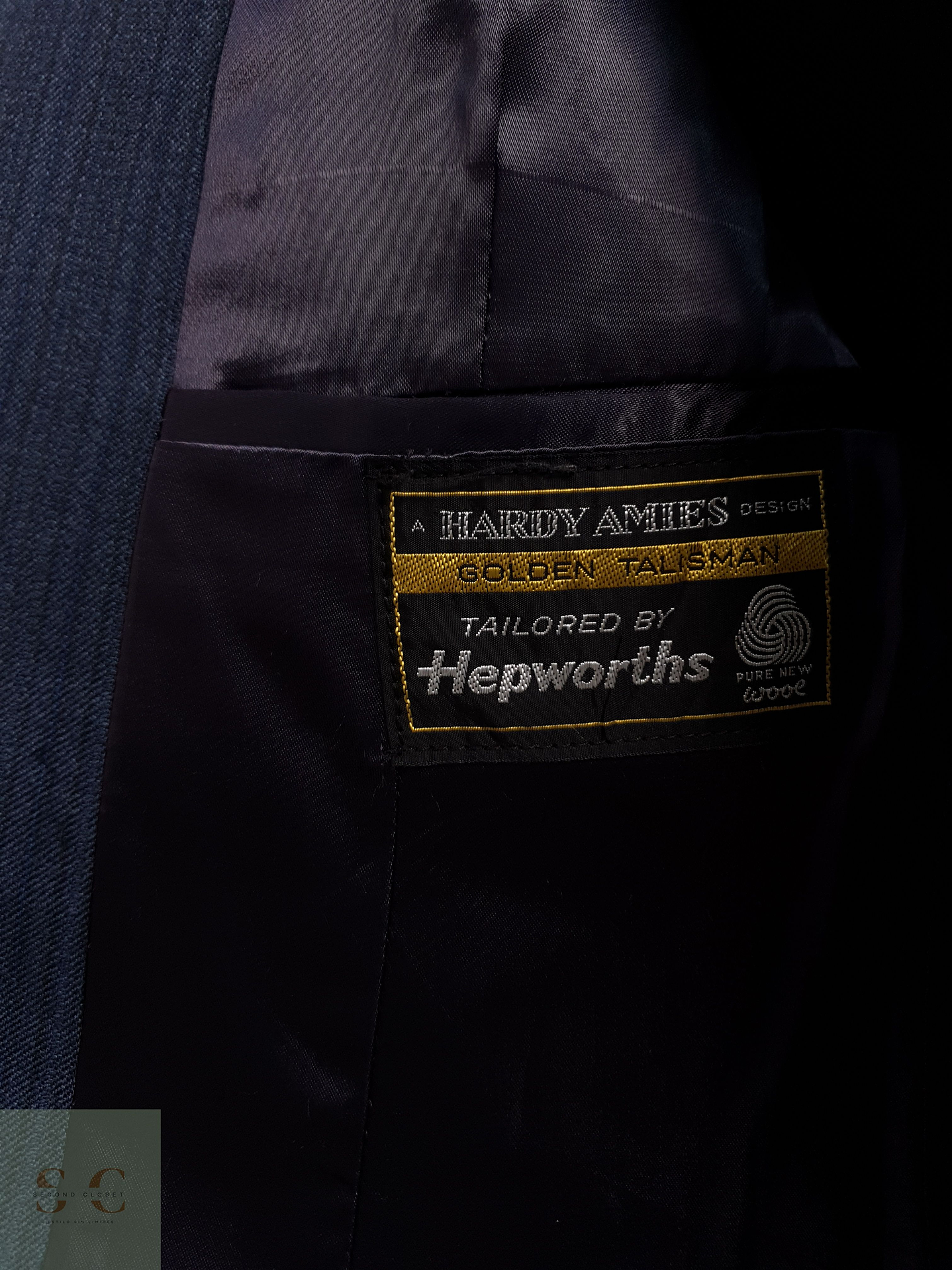 Veston Hardy Amies 100% lana virgen Talla SM 4