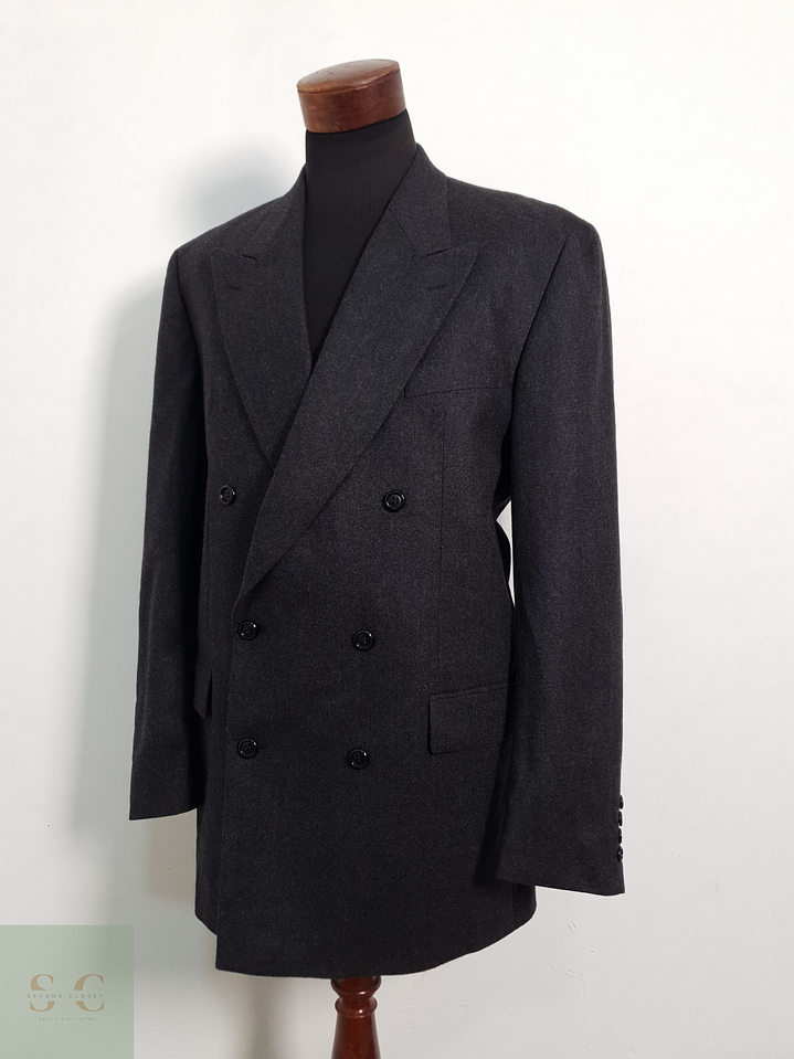 Veston Pierre Cardin 100% lana virgen cruzado Talla LXL 1