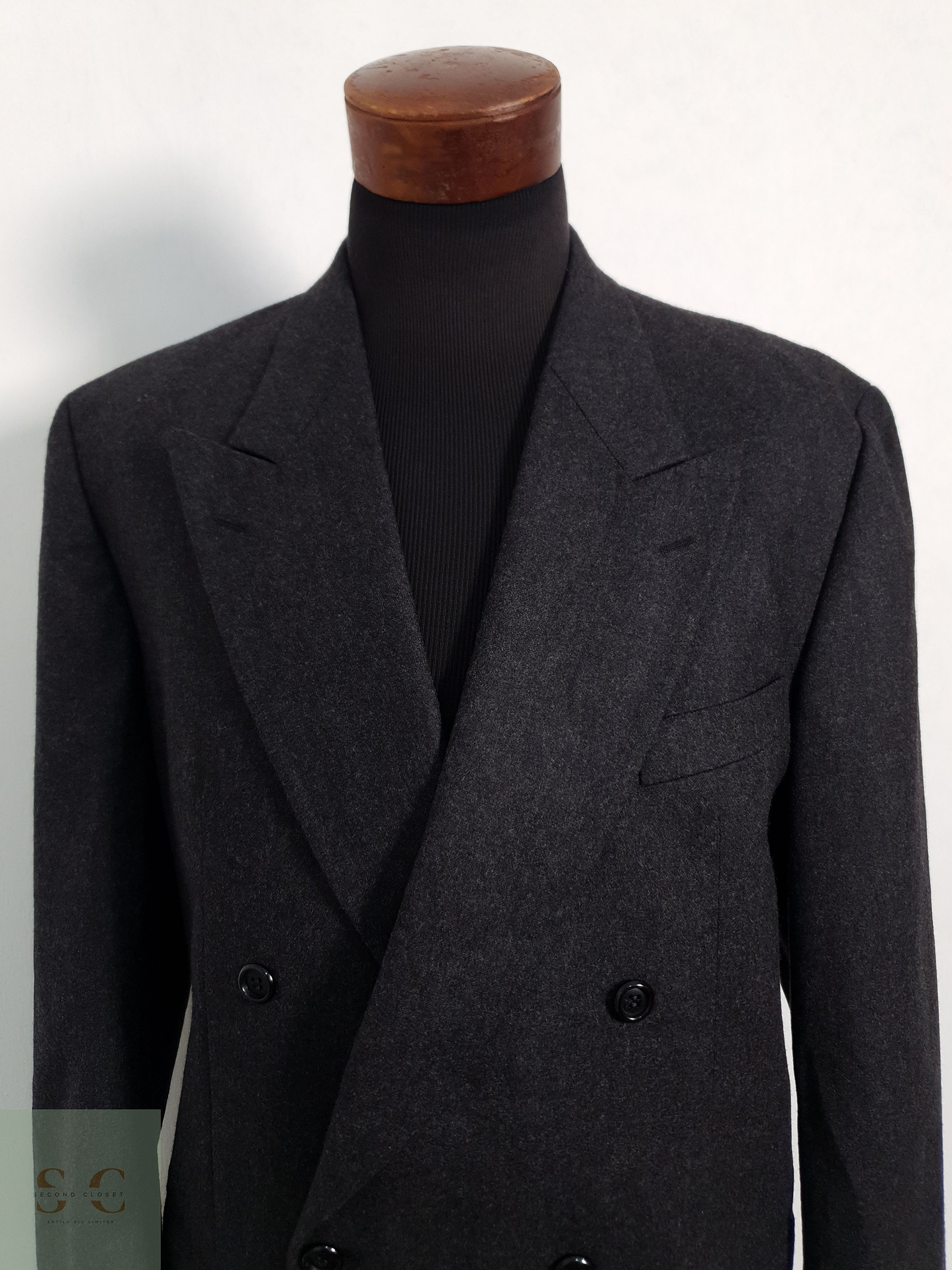 Veston Pierre Cardin 100% lana virgen cruzado Talla LXL 5