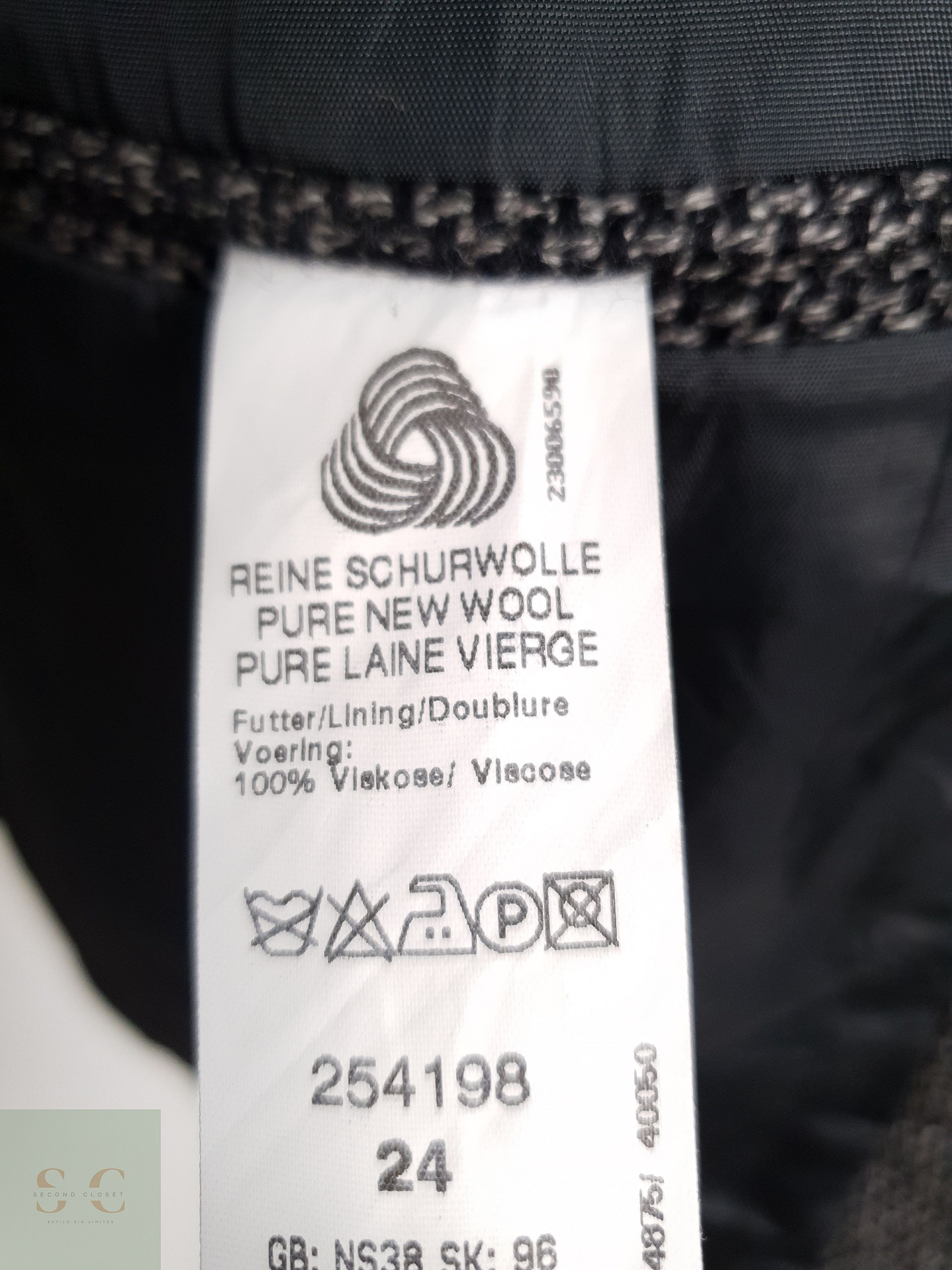 Veston Becon 100% lana virgen Talla L 6