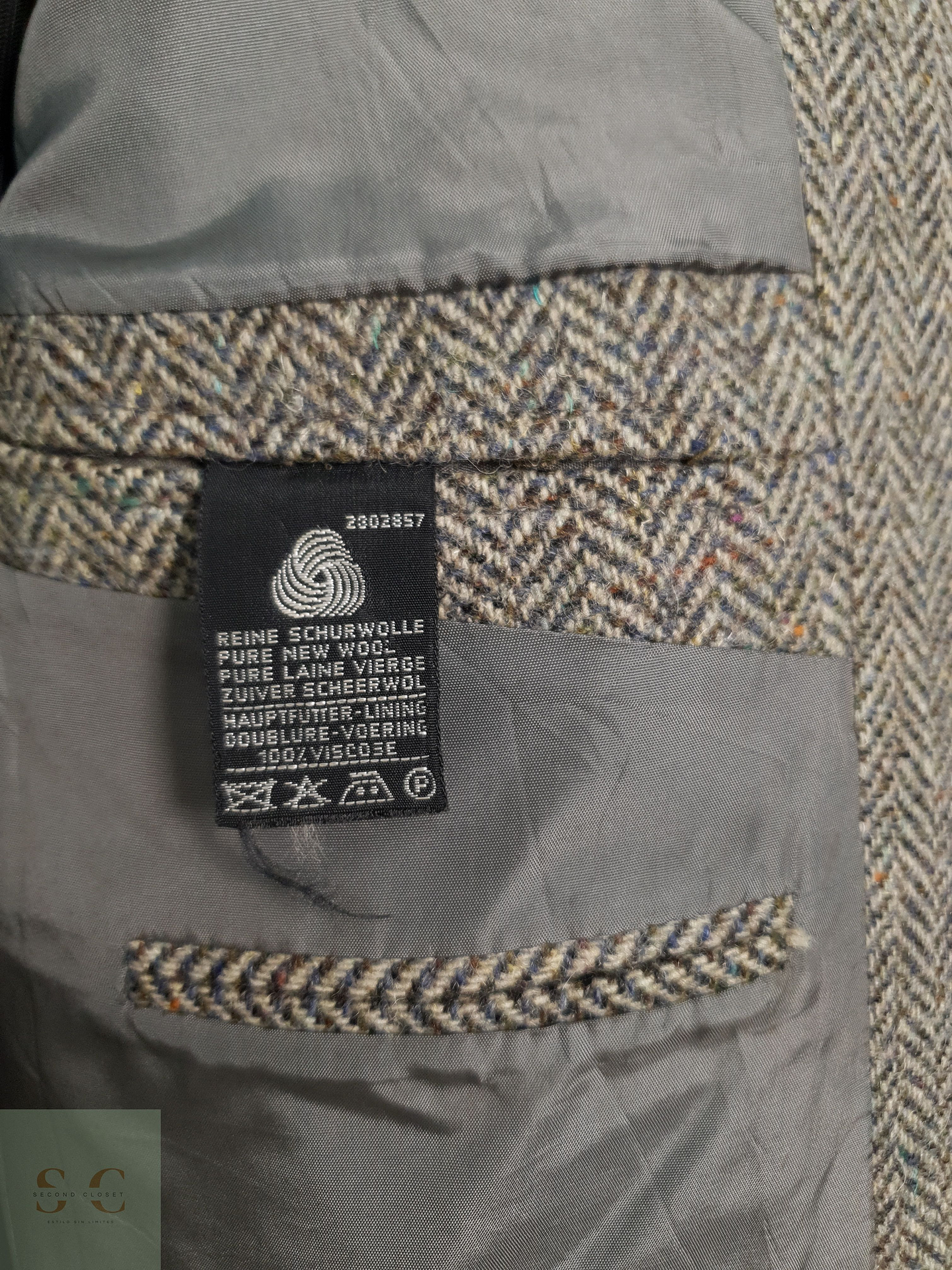 Veston — 100% lana virgen espiga grueso Talla LXL 6