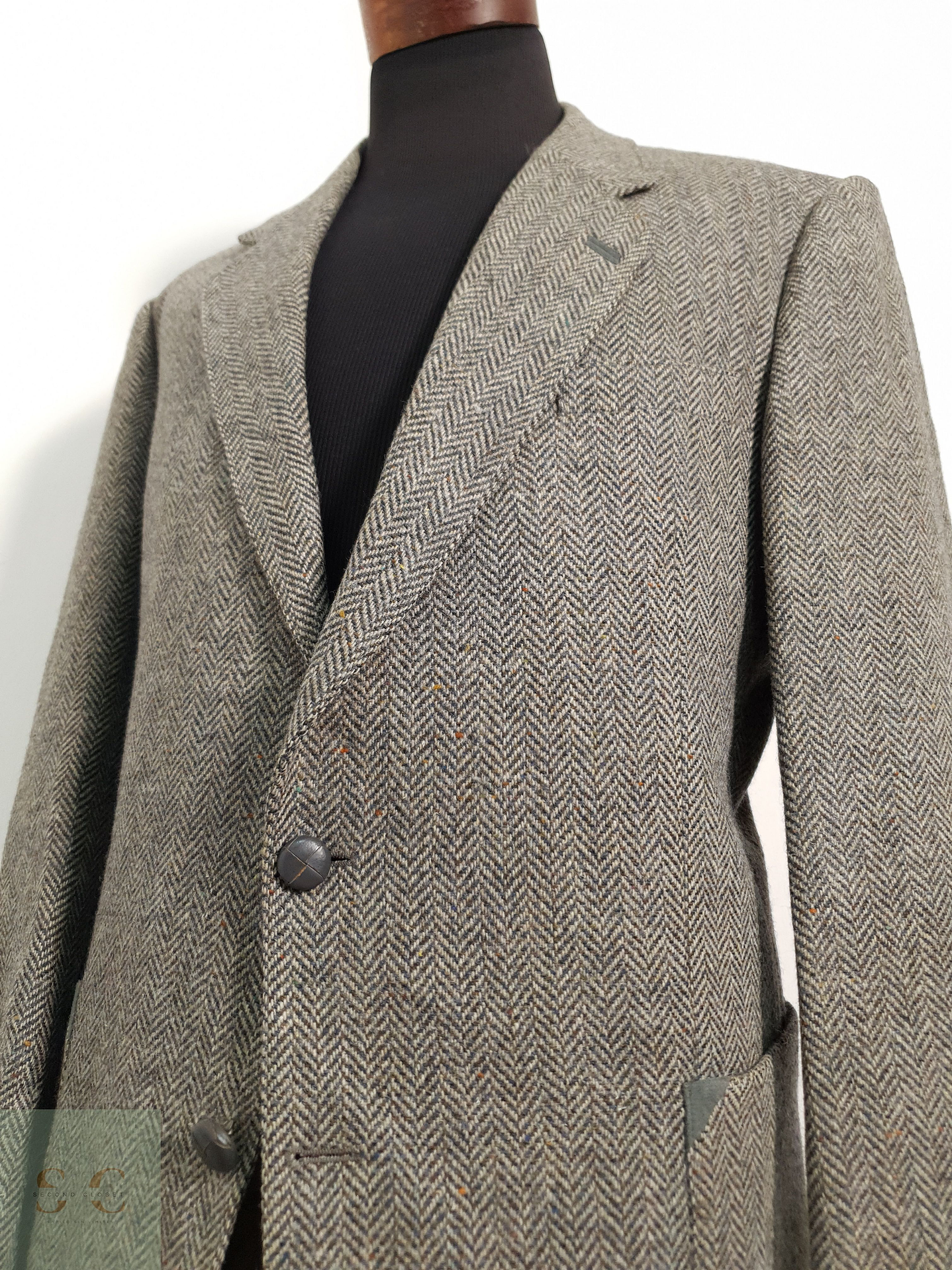 Veston — 100% lana virgen espiga grueso Talla LXL 8