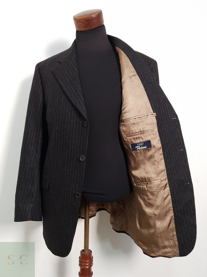 Veston Tatari 100% lana virgen doble Talla LXL 7