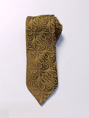 Corbata Trevira Verde Musgo Paisley – Second Closet